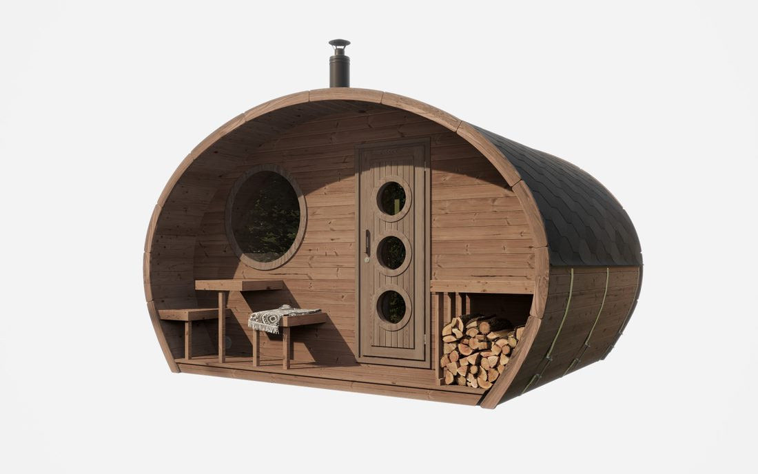 SaunaLife G11 Garden Series 8-Person Outdoor Sauna Kit, product view 5