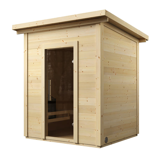 SaunaLife G2 Garden Series 4-Person Outdoor Sauna Kit