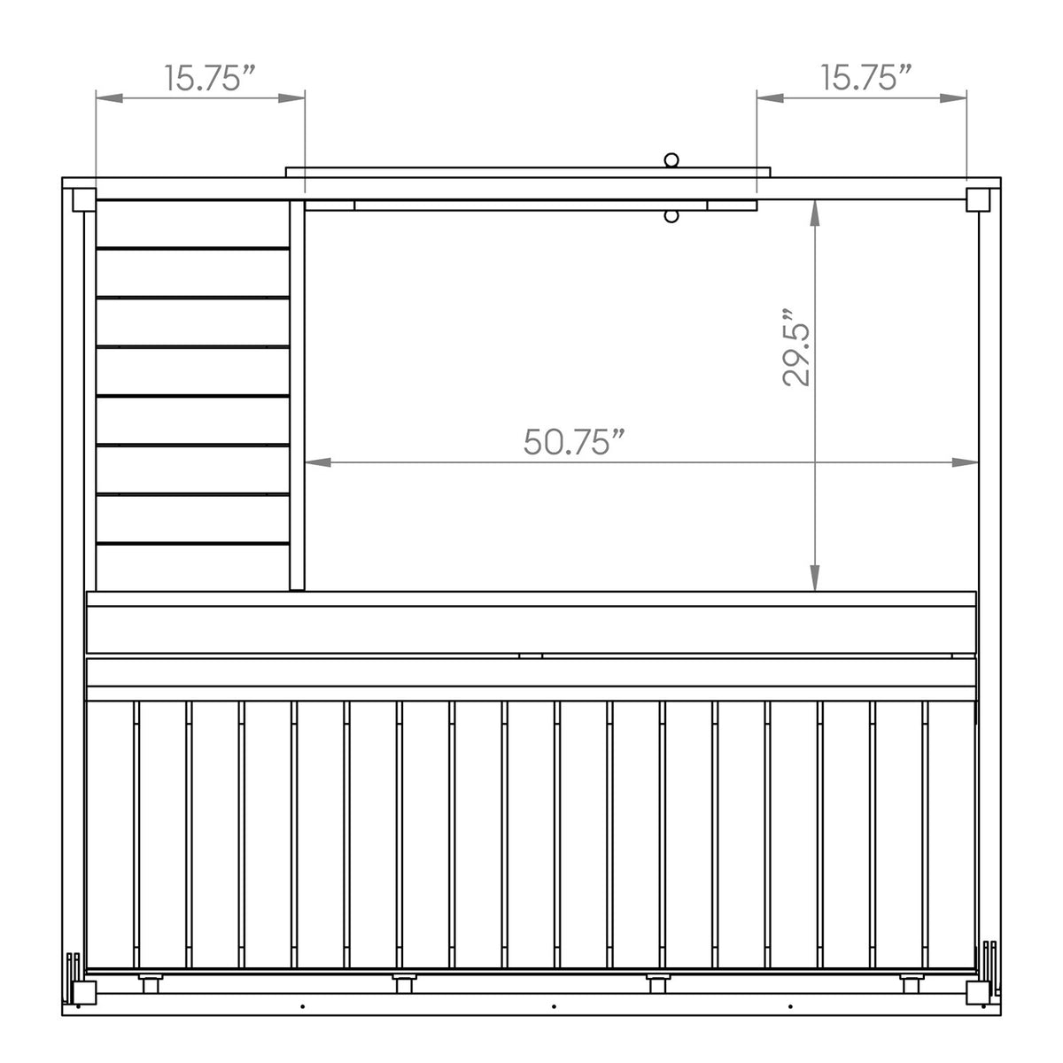 SaunaLife G2 Garden Series 4-Person Outdoor Sauna Kit, product view 4