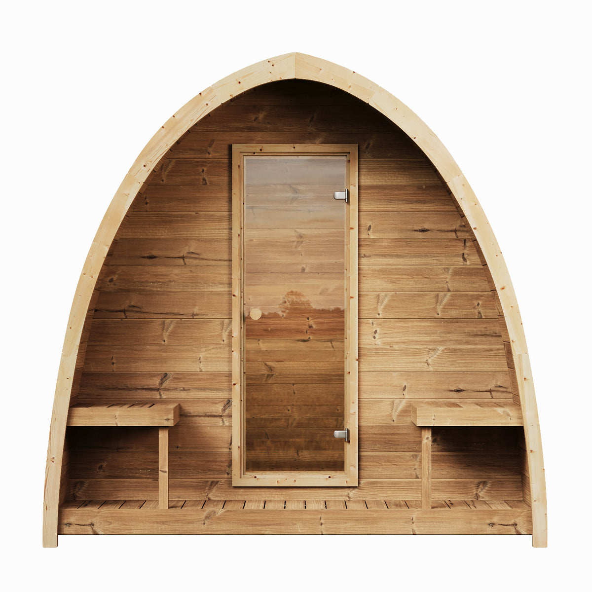 SaunaLife G3 Garden Series Outdoor Sauna Kit, Arched Roof, product view 2