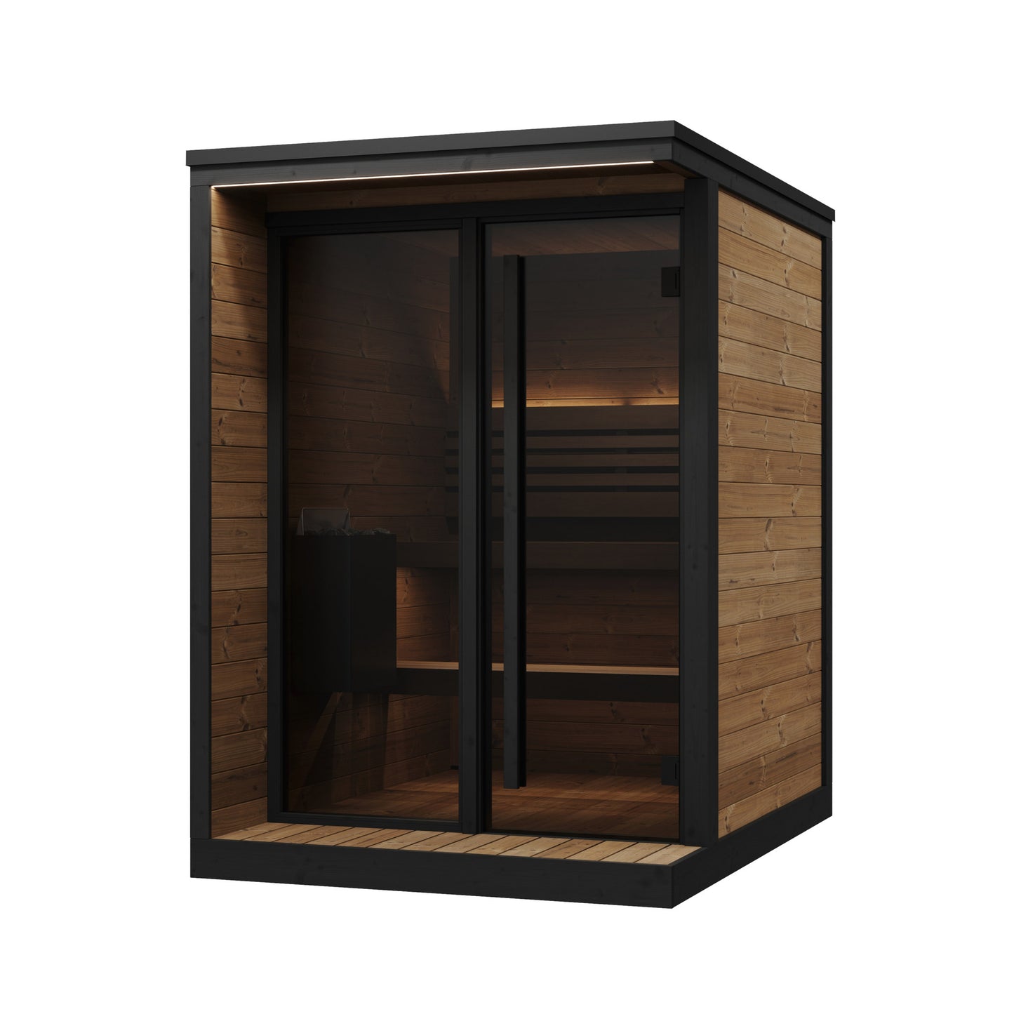 SaunaLife GL4 Garden Luxury 4-Person Outdoor Sauna Kit