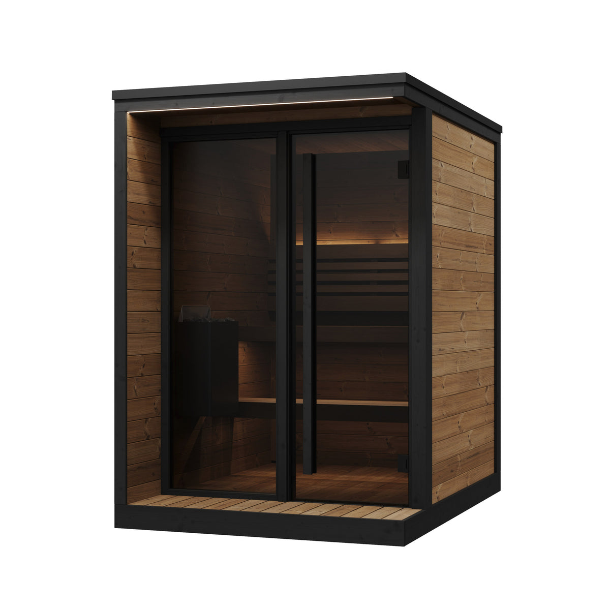 SaunaLife GL4 Garden Luxury 4-Person Outdoor Sauna Kit