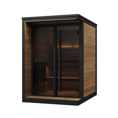 SaunaLife GL4 Garden Luxury 4-Person Outdoor Sauna Kit