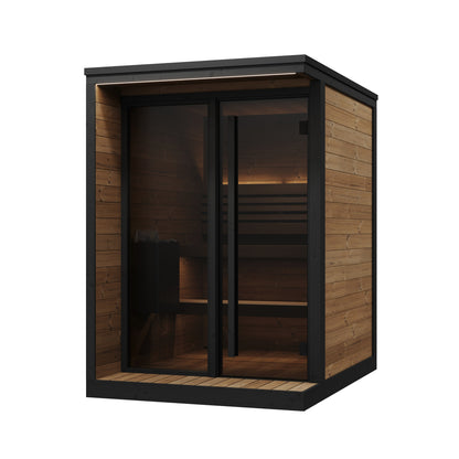 SaunaLife GL4 Garden Luxury 4-Person Outdoor Sauna Kit