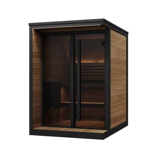 SaunaLife GL4 Garden Luxury 4-Person Outdoor Sauna Kit