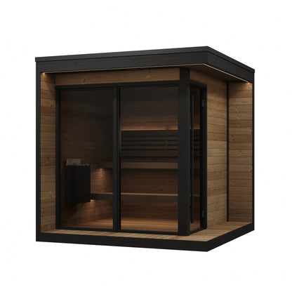 SaunaLife GL6 Garden Luxury 6-Person Outdoor Sauna Kit, product view 3