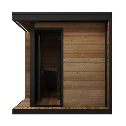 SaunaLife GL6 Garden Luxury 6-Person Outdoor Sauna Kit, product view 5