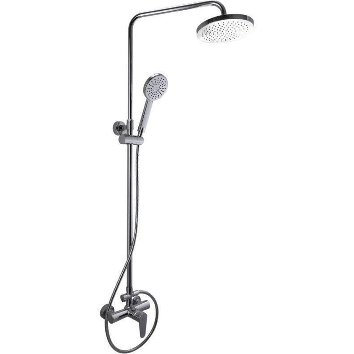 SaunaLife R3 Rain Series Outdoor Barrel Shower Kit, component detail 4