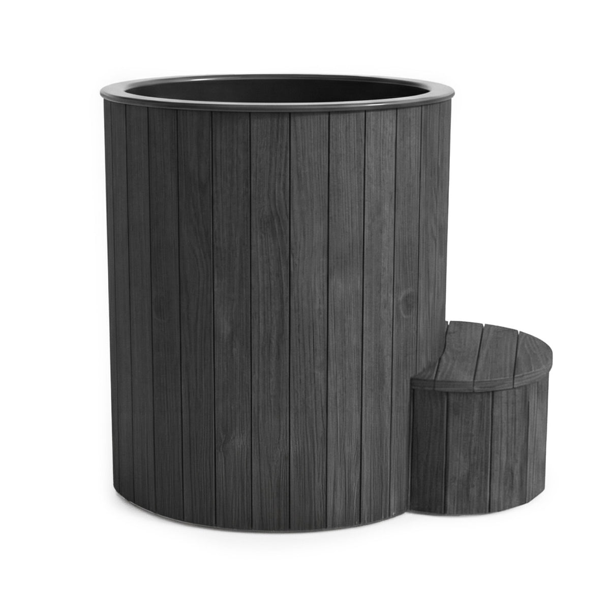SaunaLife S1B Soak Series 1-Person Cold Plunge Tub, Black