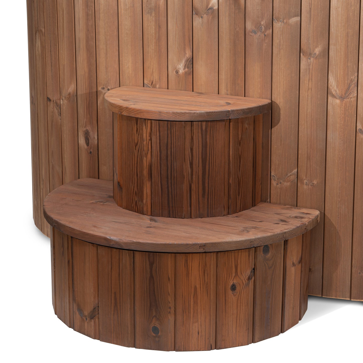 SaunaLife S2N Soak Series 2-Person Cold Plunge Tub, Natural, installed view 2