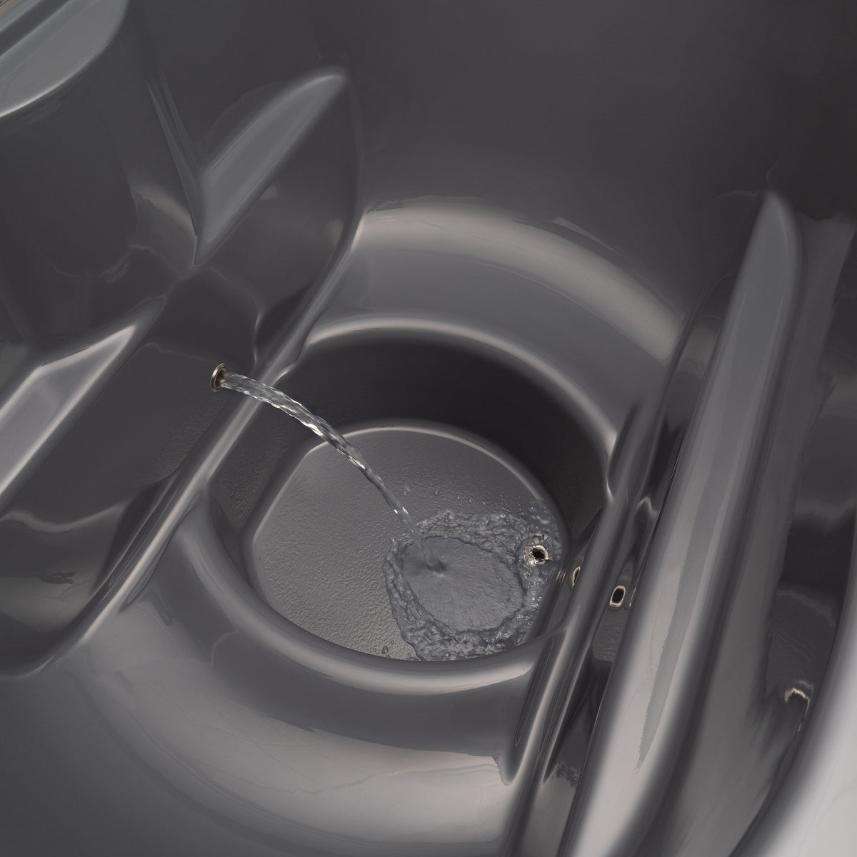SaunaLife S2NC Soak Series 2-Person Cold Plunge Tub with Chiller, Natural, installed view 2