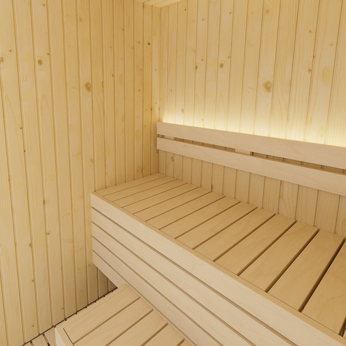 SaunaLife X2 Xperience Series 2-Person Indoor Sauna Kit, installed view 5