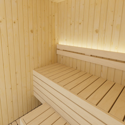 SaunaLife X2 Xperience Series 2-Person Indoor Sauna Kit, installed view 5