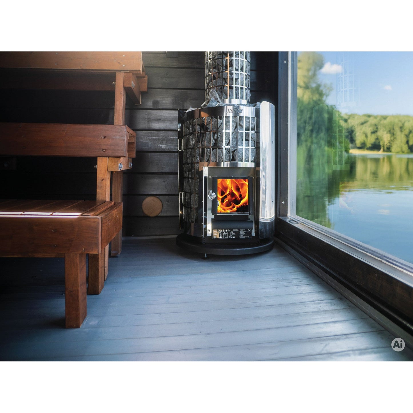 Harvia Cilindro 20 wood-burning sauna stove