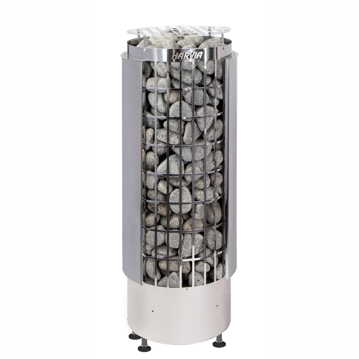 Harvia Cilindro PC60E pillar sauna heater, run from a separate Xenio control