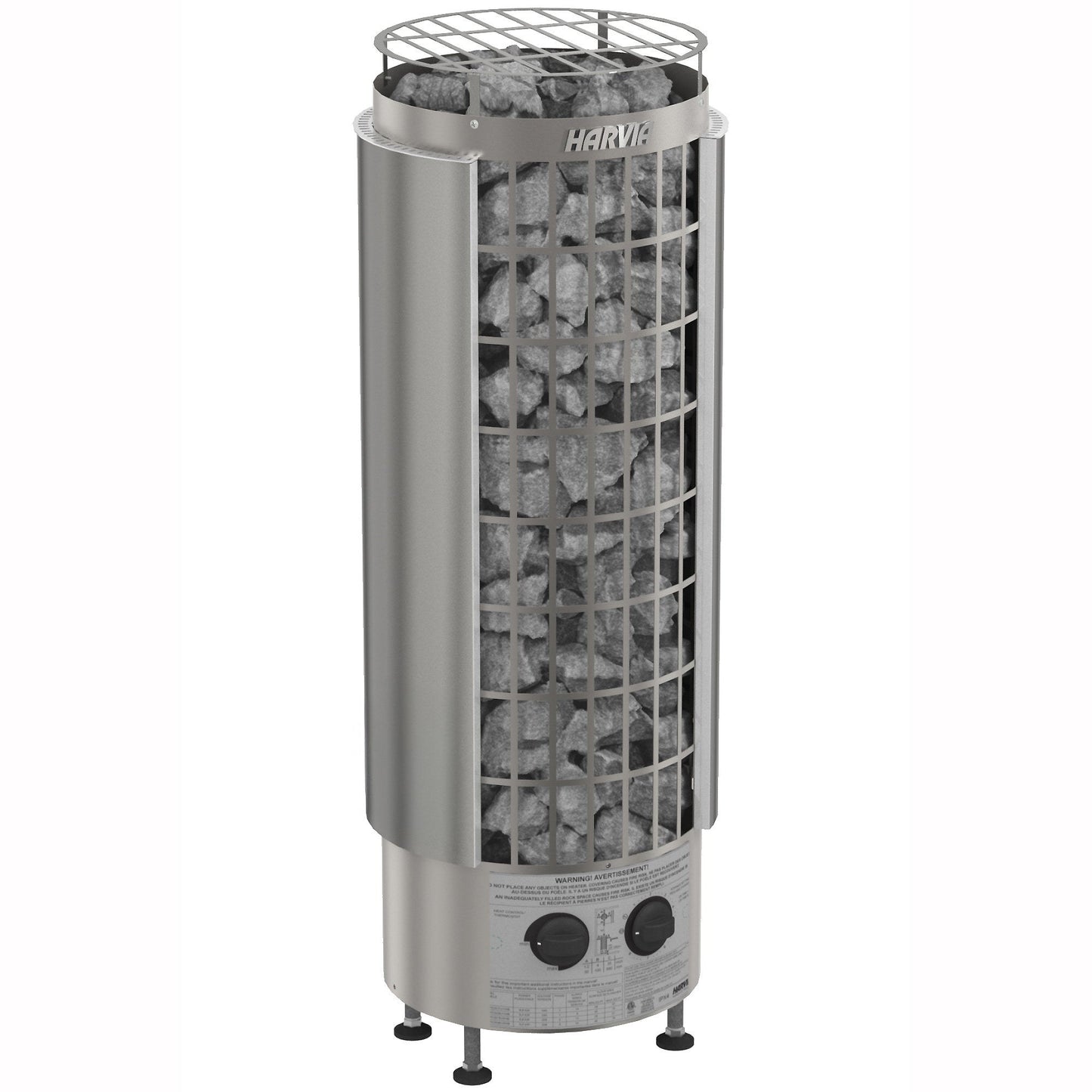 Harvia Cilindro PC90 pillar sauna heater with built-in timer and thermostat