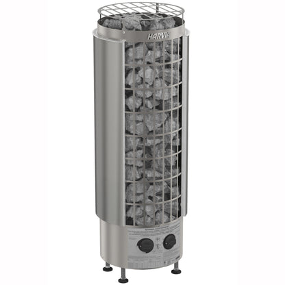 Harvia Cilindro PC90 pillar sauna heater with built-in timer and thermostat