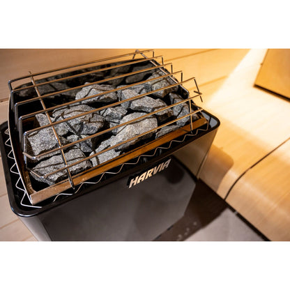 Harvia KIP80W 8kW Electric Sauna Heater | Graphite Black, 240V 1-Phase