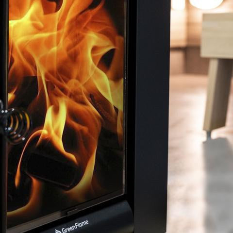 Harvia Linear 22 GreenFlame ES wood-burning sauna stove