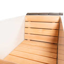 White plastic interior