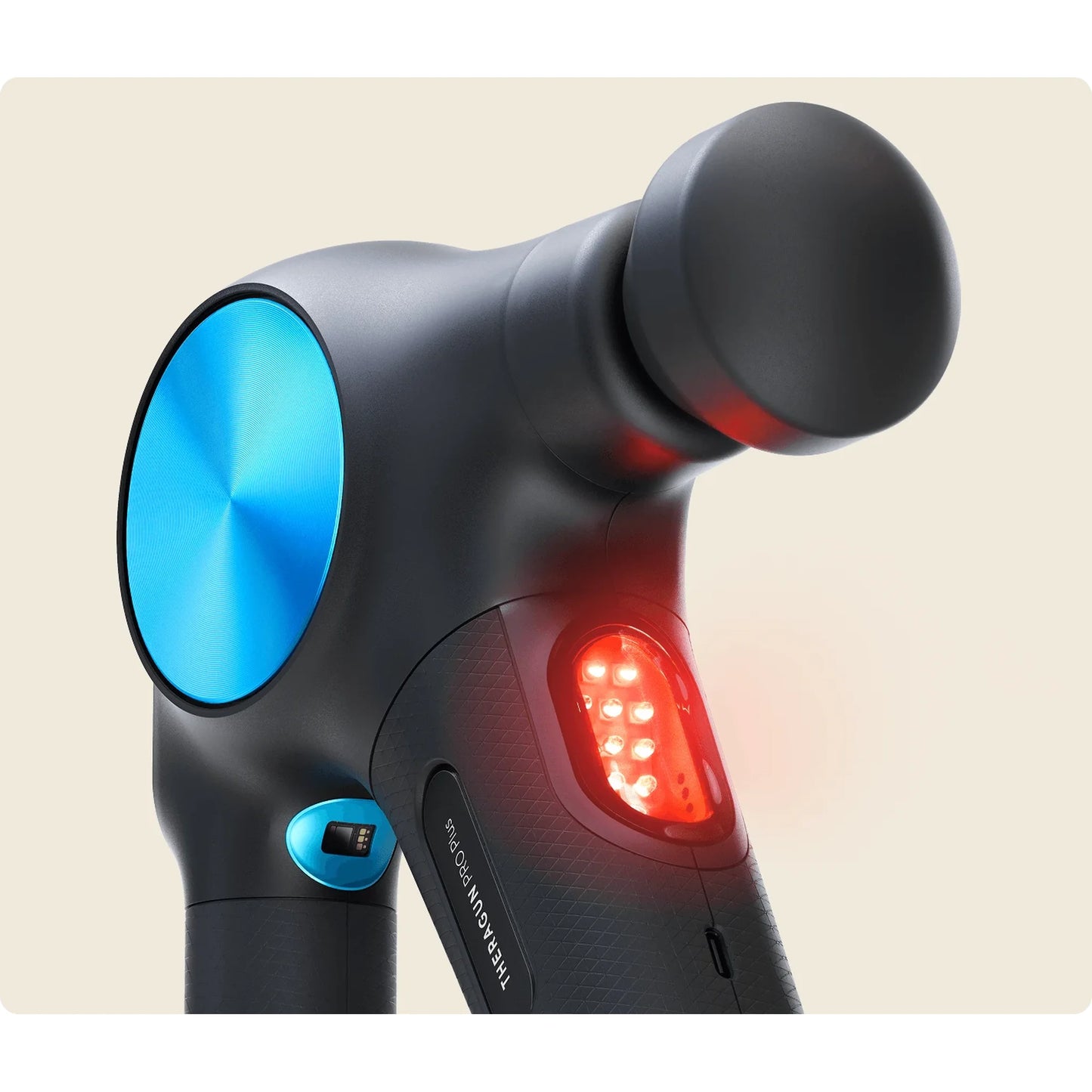 Angle view of the Theragun Pro Plus G6 (TG0003970-1A10) – percussion massager