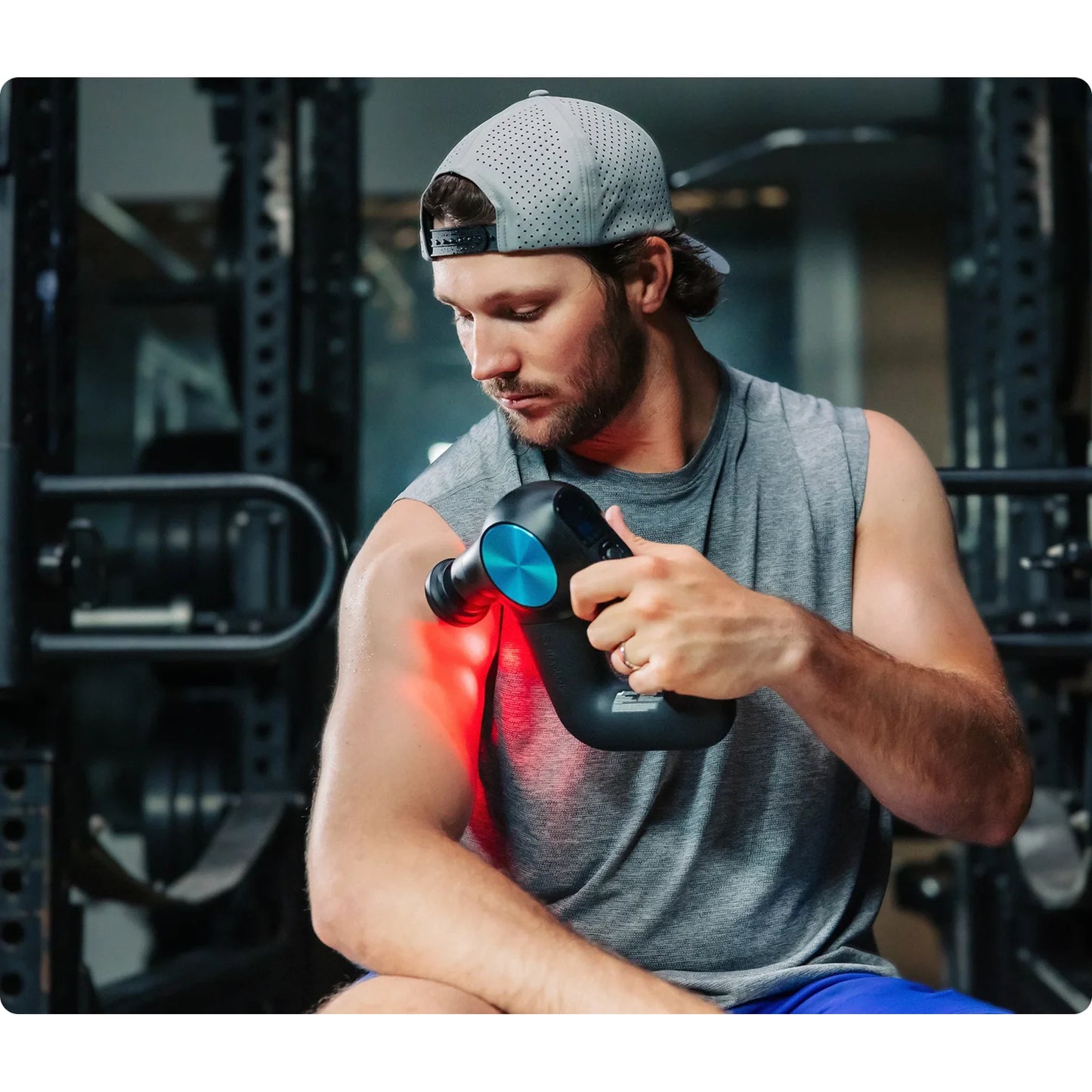 Lifestyle view 1 of the Theragun Pro Plus G6 (TG0003970-1A10) – percussion massager