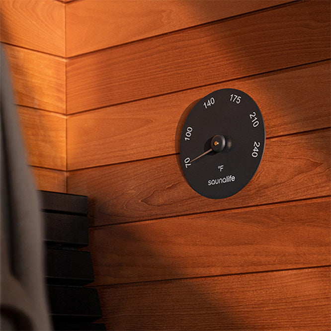 SaunaLife Designer Sauna Thermometer and Hygrometer, view 3