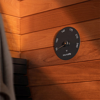 SaunaLife Designer Sauna Thermometer and Hygrometer, view 3