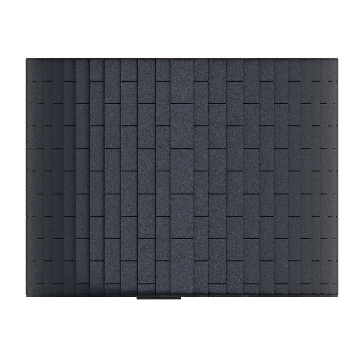 Close view of the shingled roof on the Finnmark FD-6 barrel sauna