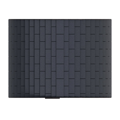 Close view of the shingled roof on the Finnmark FD-6 barrel sauna