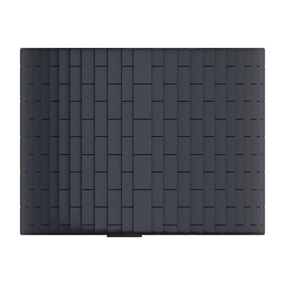 Close view of the shingled roof on the Finnmark FD-7 barrel sauna