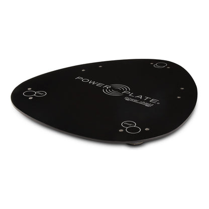 Power Plate pro5 Power Shield in black, teardrop isolation platform marked pro5