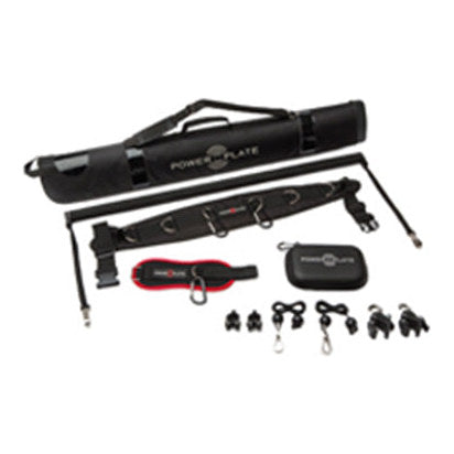 Power Plate Total Body Cable Accessory Kit contents laid out
