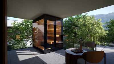 ThermaSol Vera 2-3 Person Outdoor Sauna Cabin